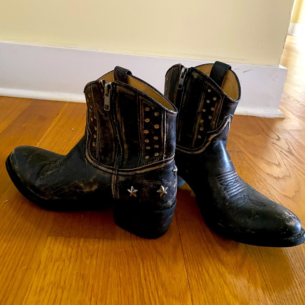 Western style bohemian booties